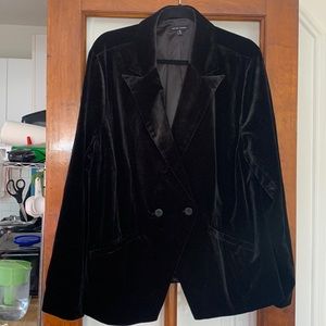 Universal Standard Black Lux Velvet Blazer 18/20